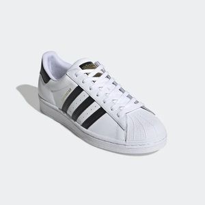 BNIB Adidas Black and White Superstars Sneakers